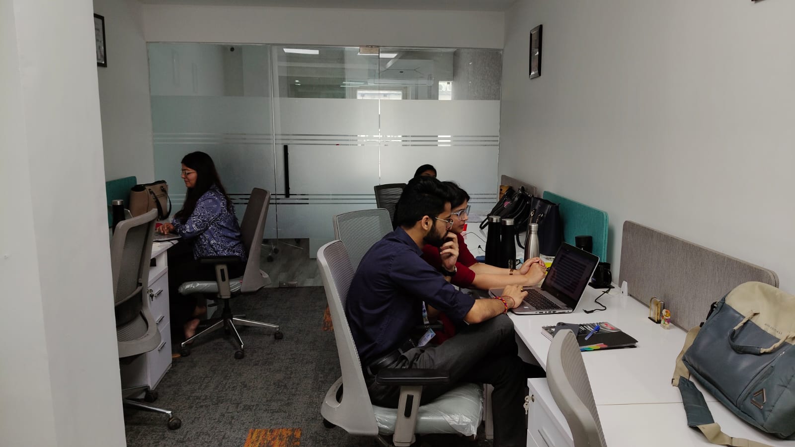 SN Capital office cubicle